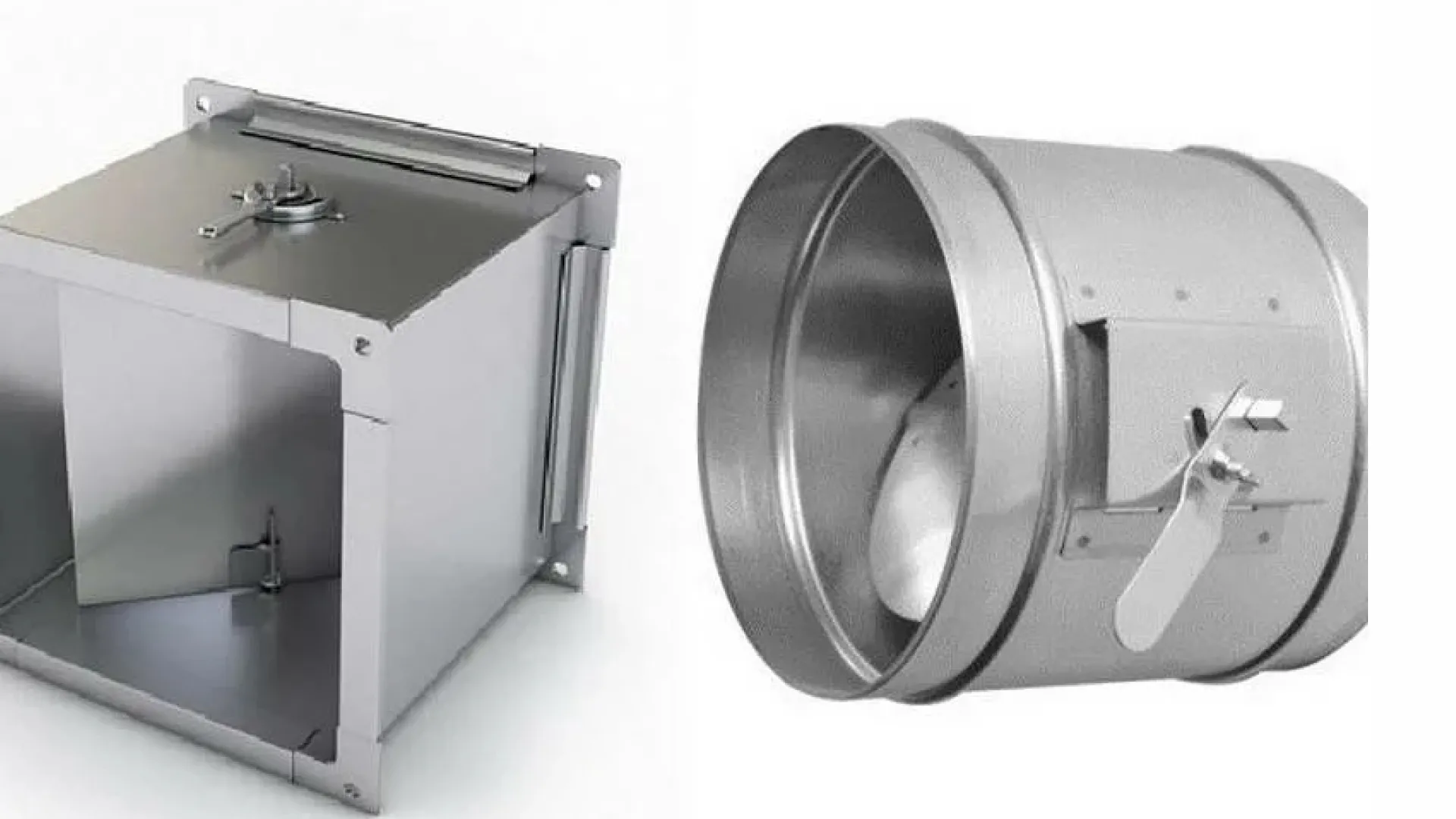 Дроссель - клапан  800х800 мм  200 мм прямоугольный оцинкованная сталь обратный